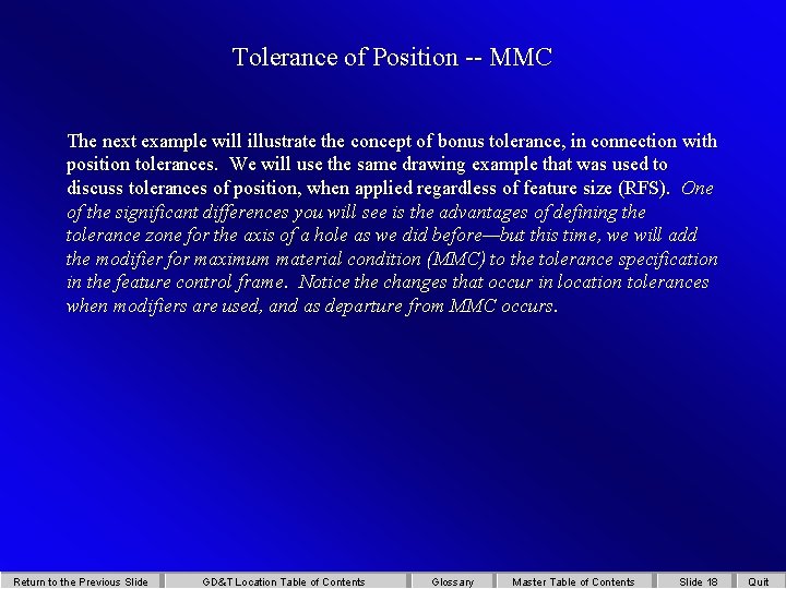 Tolerance of Position -- MMC The next example will illustrate the concept of bonus