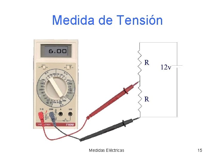Medida de Tensión Medidas Eléctricas 15 