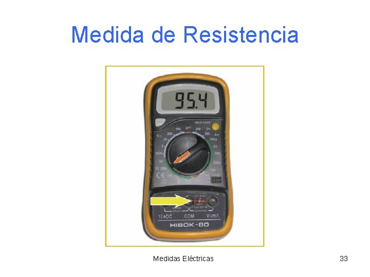 Medida de Resistencia Medidas Eléctricas 33 