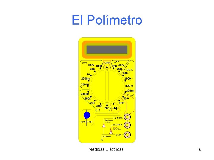 El Polímetro Medidas Eléctricas 6 