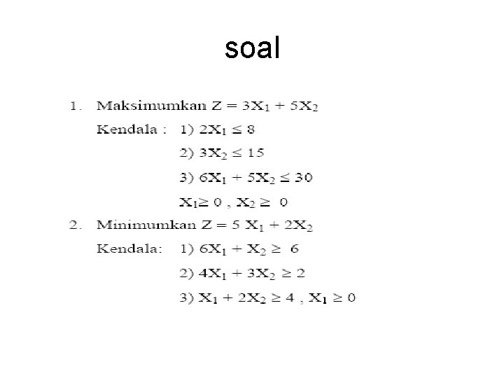 soal soal