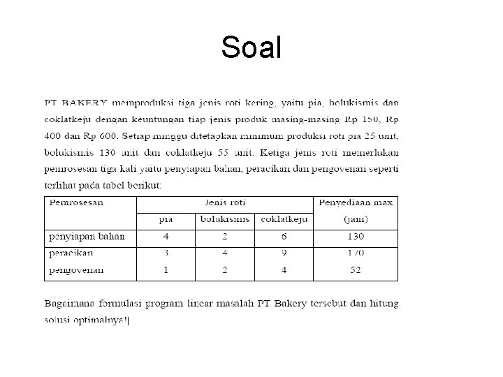 Soal Soal