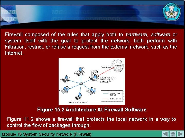 Firewall composed of the rules that apply both to hardware, software or system itself