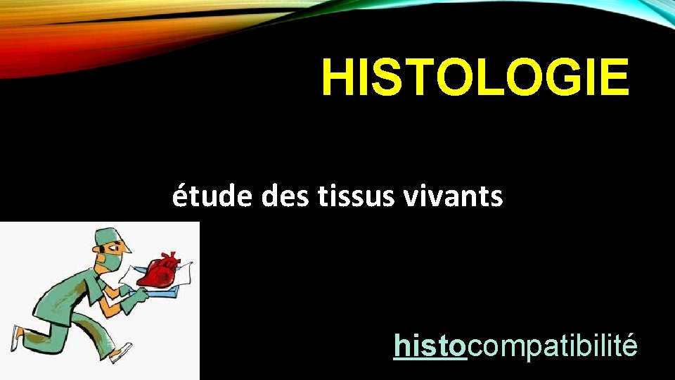 HISTOLOGIE étude des tissus vivants histocompatibilité 