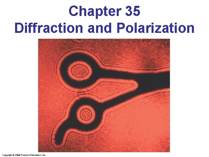 Chapter 35 Diffraction and Polarization Copyright © 2009 Pearson Education, Inc. 