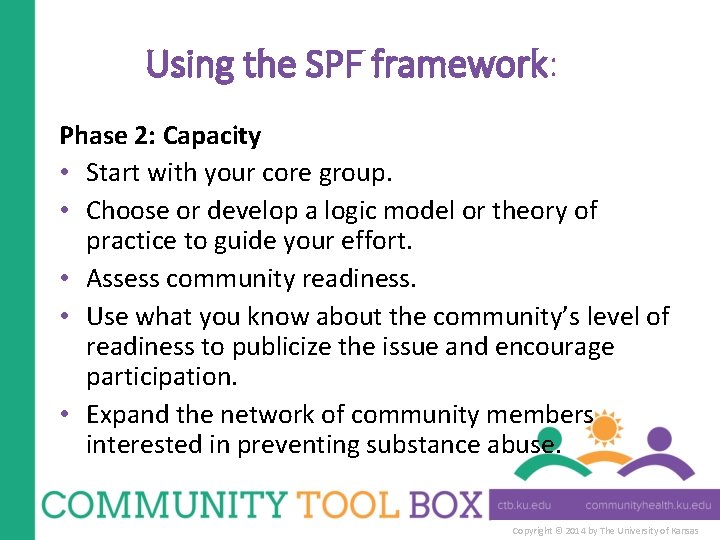 Spf Model The Strategic Prevention Framework Copyright 2014 by The