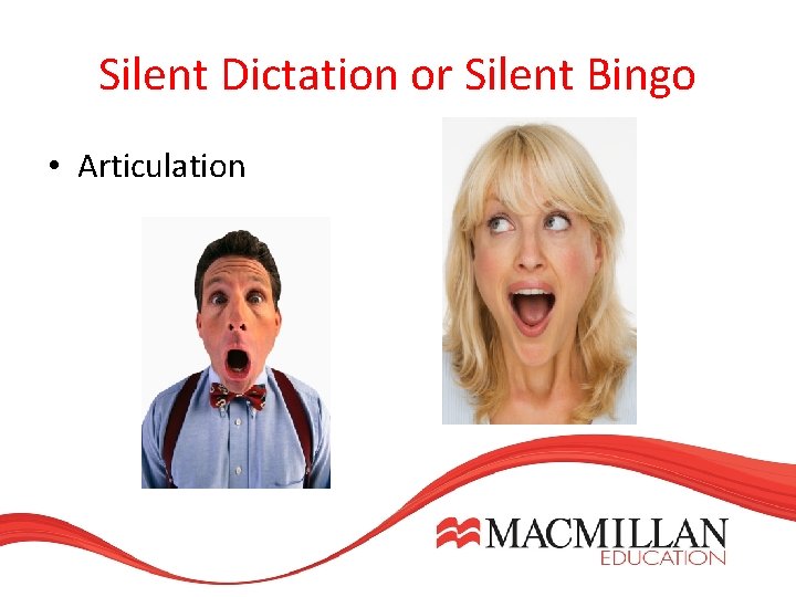 Silent Dictation or Silent Bingo • Articulation Silent Dictation or Silent Bingo • Articulation