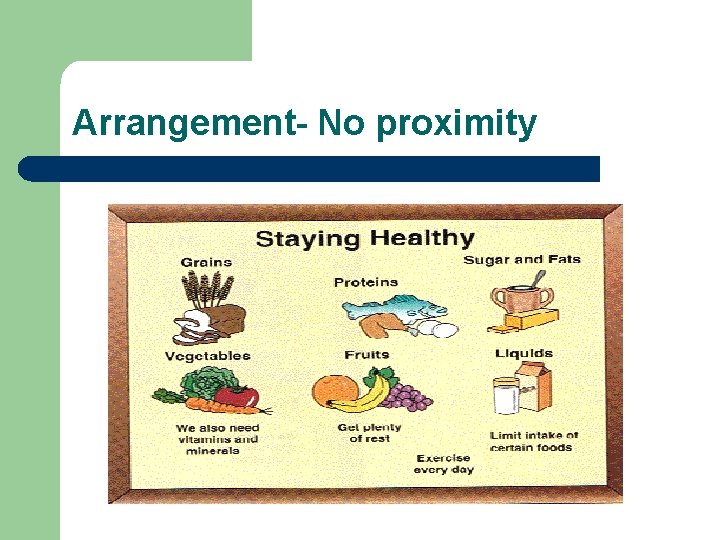 Arrangement- No proximity 