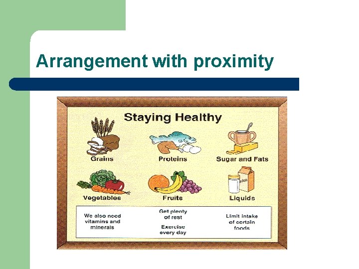 Arrangement with proximity 