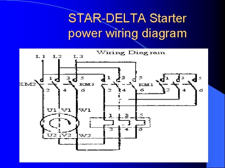 STAR-DELTA Starter power wiring diagram 