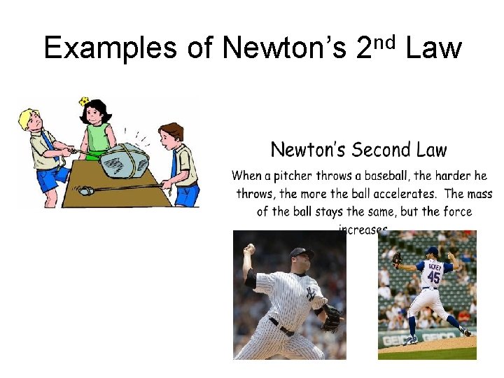 Examples of Newton’s 2 nd Law 