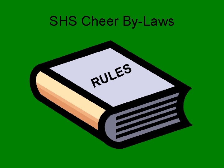 SHS Cheer By-Laws 