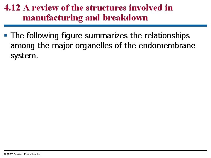 4. 12 A review of the structures involved in manufacturing and breakdown § The