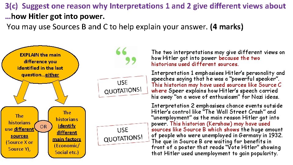 3(c) Suggest one reason why Interpretations 1 and 2 give different views about …how