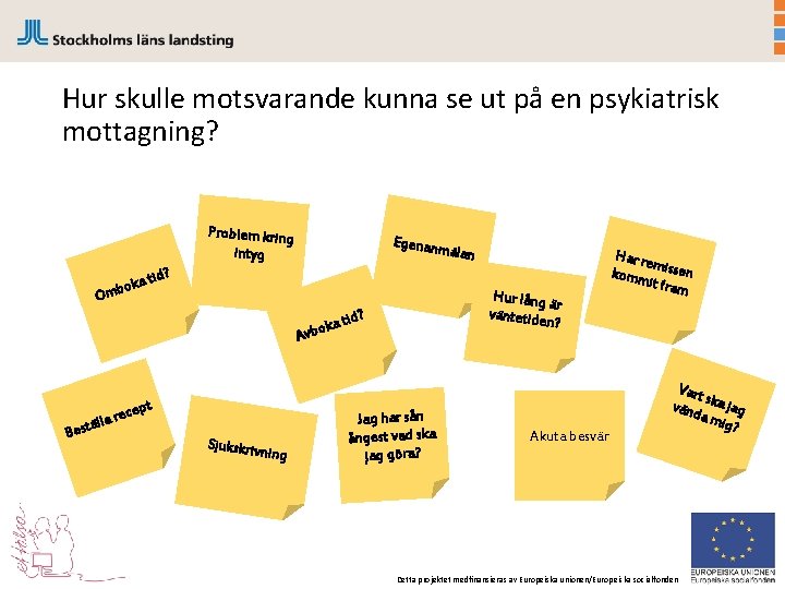 Hur skulle motsvarande kunna se ut på en psykiatrisk mottagning? Problem kring intyg O