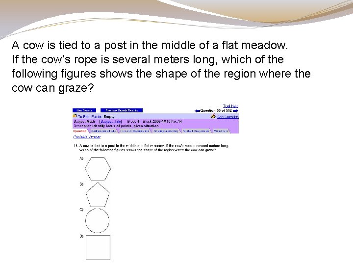A cow is tied to a post in the middle of a flat meadow. A cow is tied to a post in the middle of a flat meadow.