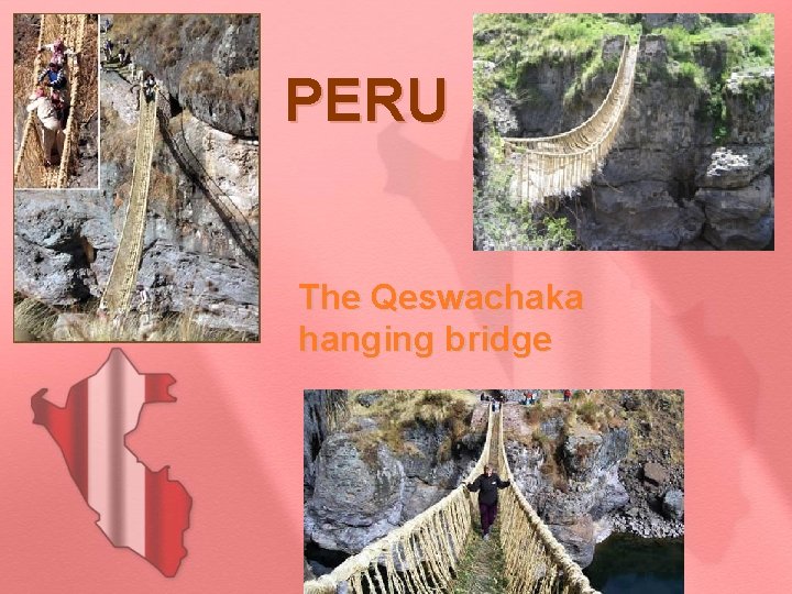 PERU The Qeswachaka hanging bridge 