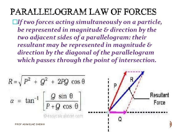 �If two forces acting simultaneously on a particle, be represented in magnitude & direction