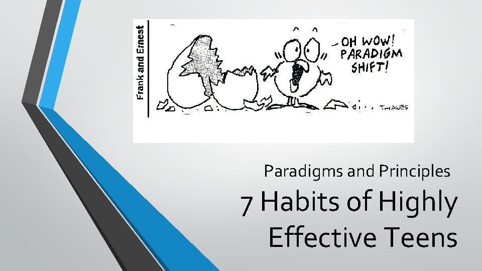 Paradigms and Principles 7 Habits of Highly Effective Teens 