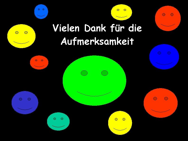 Vielen Dank für die Aufmerksamkeit 