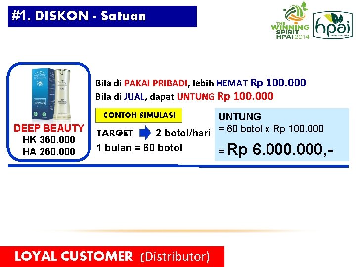 #1. DISKON - Satuan Bila di PAKAI PRIBADI, lebih HEMAT Rp 100. 000 Bila #1. DISKON - Satuan Bila di PAKAI PRIBADI, lebih HEMAT Rp 100. 000 Bila
