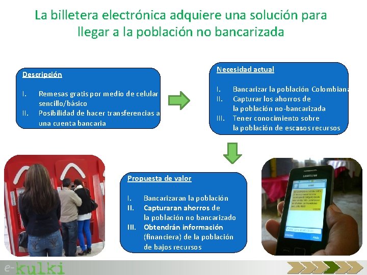 La billetera electrónica adquiere una solución para llegar a la población no bancarizada Necesidad