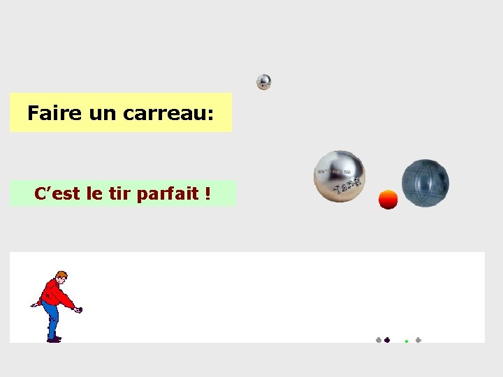 Faire un carreau: C’est le tir parfait ! Faire un carreau: C’est le tir parfait !