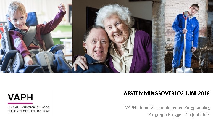 AFSTEMMINGSOVERLEG JUNI 2018 VAPH - team Vergunningen en Zorgplanning Zorgregio Brugge - 20 juni