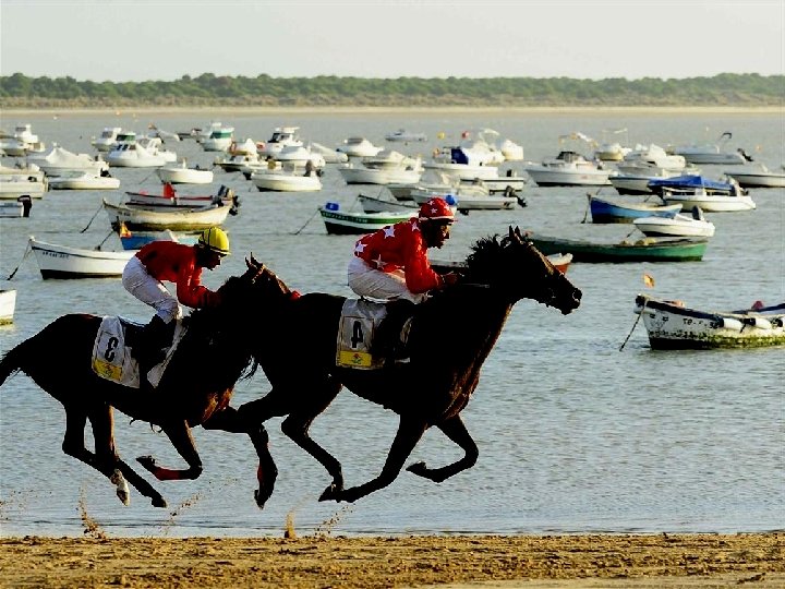 Playa de “La Calzada” donde se realizan famosas carreras de caballos Playa de “La Calzada” donde se realizan famosas carreras de caballos