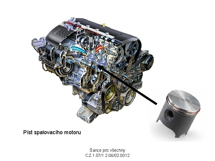 Píst spalovacího motoru Šance pro všechny CZ. 1. 07/1. 2. 06/02. 0012 