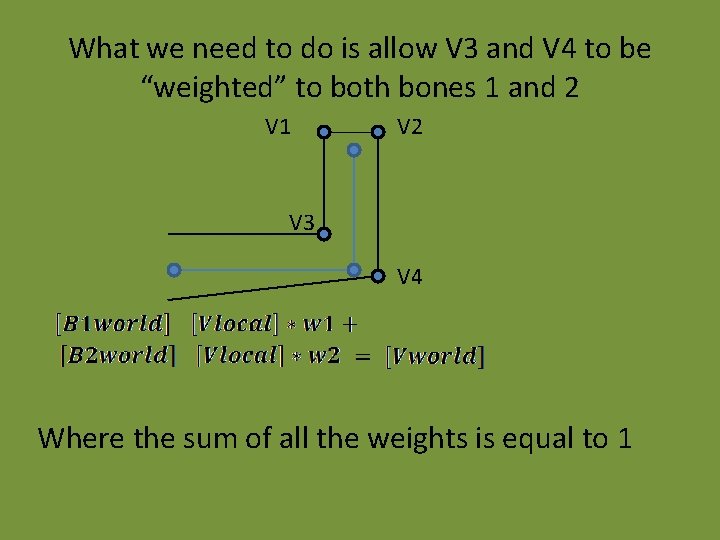 What we need to do is allow V 3 and V 4 to be