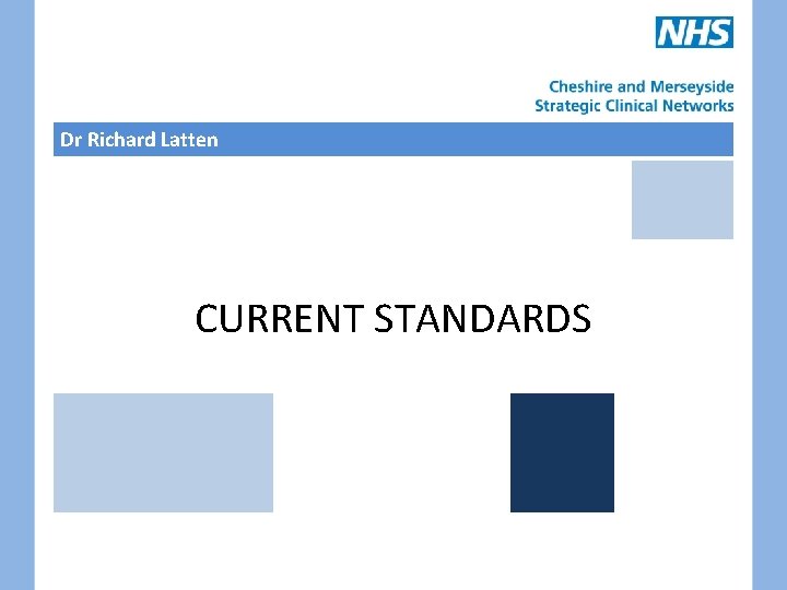 Dr Richard Latten CURRENT STANDARDS 