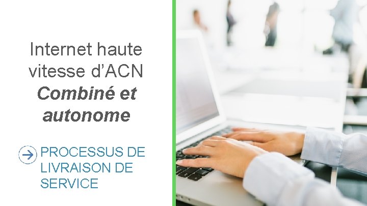 Internet haute vitesse d’ACN Combiné et autonome PROCESSUS DE LIVRAISON DE SERVICE 15 