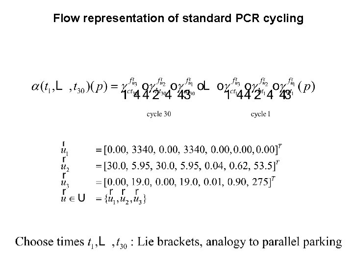 Flow representation of standard PCR cycling 