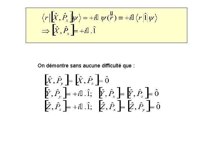 On démontre sans aucune difficulté que : 