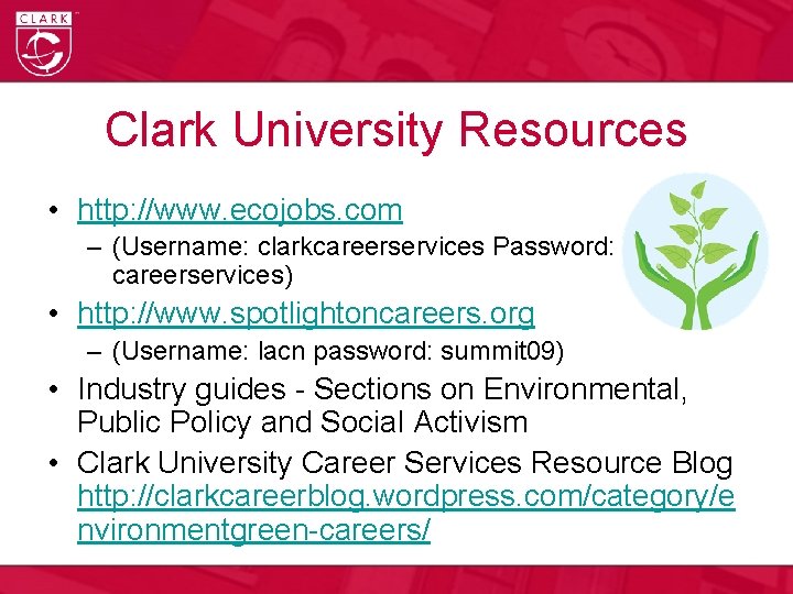 clark university careers