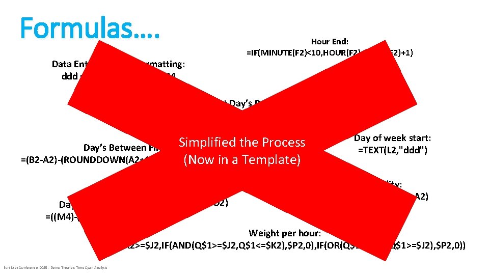 Formulas…. Data Entry with cell formatting: ddd m/d/yy h: mm AM/PM Hour End: =IF(MINUTE(F