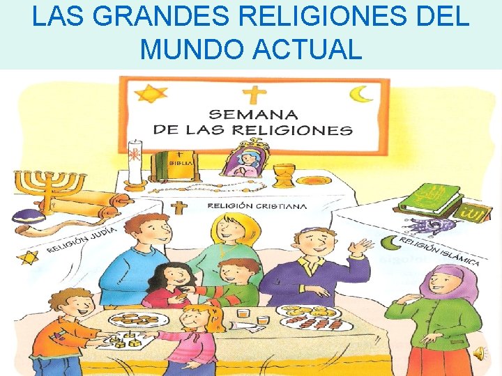 LAS GRANDES RELIGIONES DEL MUNDO ACTUAL LAS GRANDES RELIGIONES DEL MUNDO ACTUAL