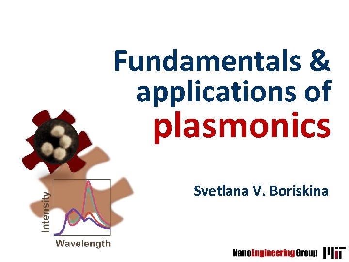 Fundamentals & applications of plasmonics Svetlana V. Boriskina 