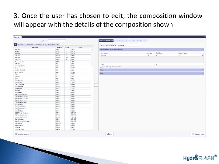 3. Once the user has chosen to edit, the composition window will appear with