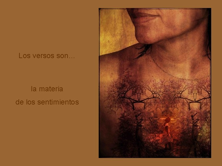 Los versos son… la materia de los sentimientos 