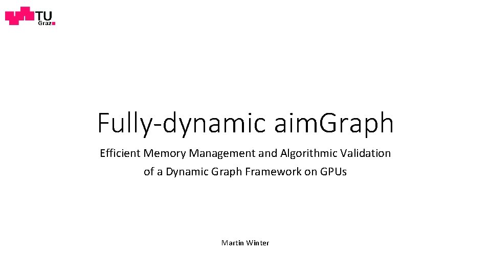 Fully-dynamic aim. Graph Efficient Memory Management and Algorithmic Validation of a Dynamic Graph Framework