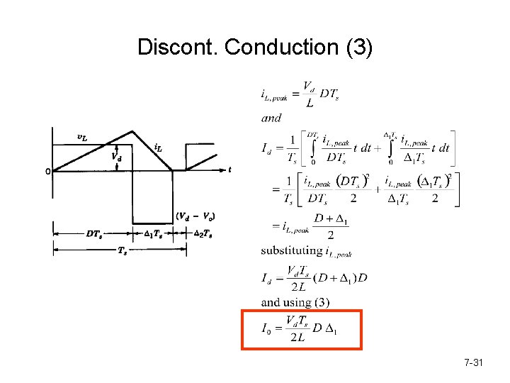 Discont. Conduction (3) 7 -31 