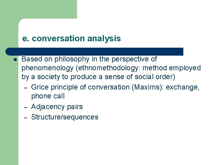 conversation analysis definition