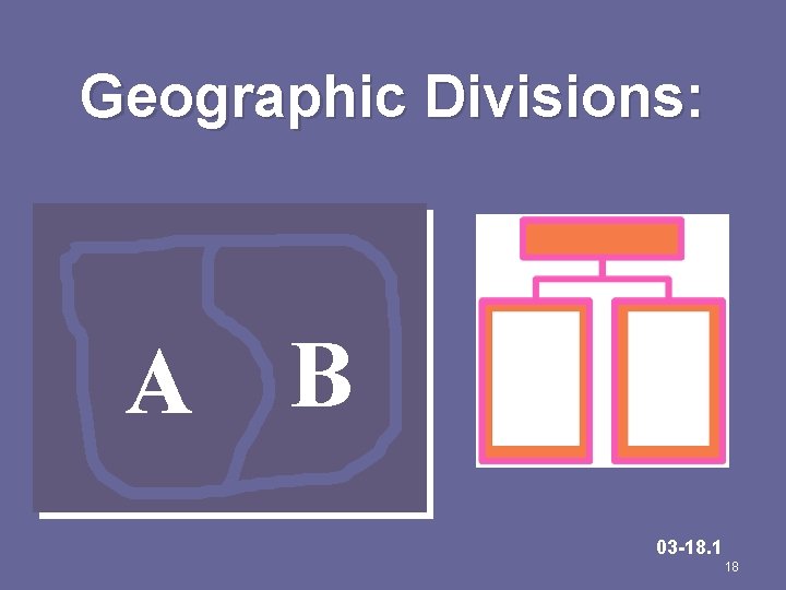 Geographic Divisions: A B 03 -18. 1 18 