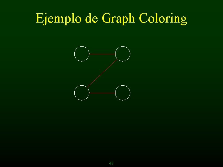 Ejemplo de Graph Coloring 48 