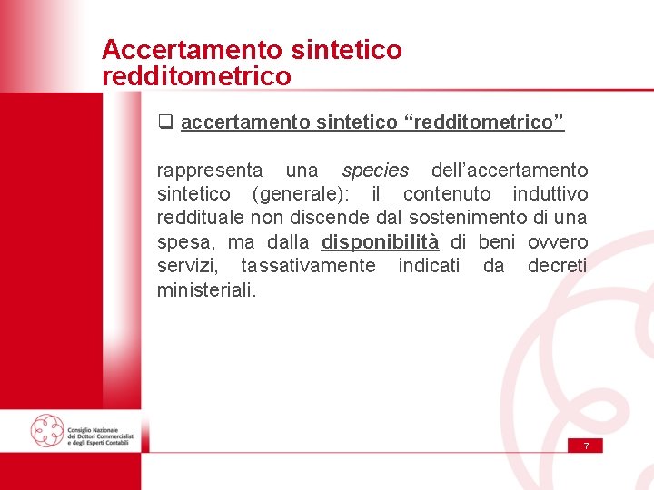 Accertamento sintetico redditometrico q accertamento sintetico “redditometrico” rappresenta una species dell’accertamento sintetico (generale): il Accertamento sintetico redditometrico q accertamento sintetico “redditometrico” rappresenta una species dell’accertamento sintetico (generale): il