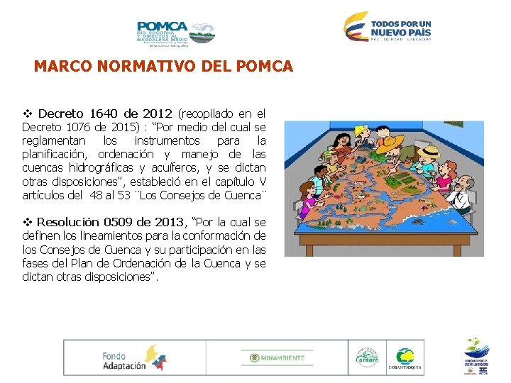 MARCO NORMATIVO DEL POMCA INFORME DE EVALUACIÓN CONSEJO v Decreto 1640 de 2012 (recopilado MARCO NORMATIVO DEL POMCA INFORME DE EVALUACIÓN CONSEJO v Decreto 1640 de 2012 (recopilado