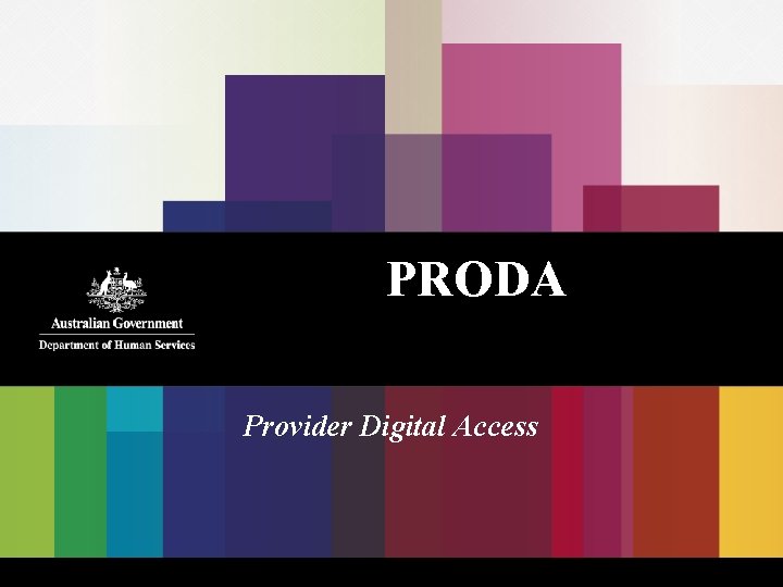 PRODA Provider Digital Access 