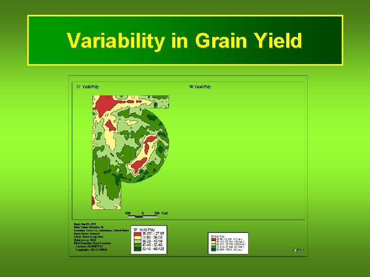 Variability in Grain Yield 